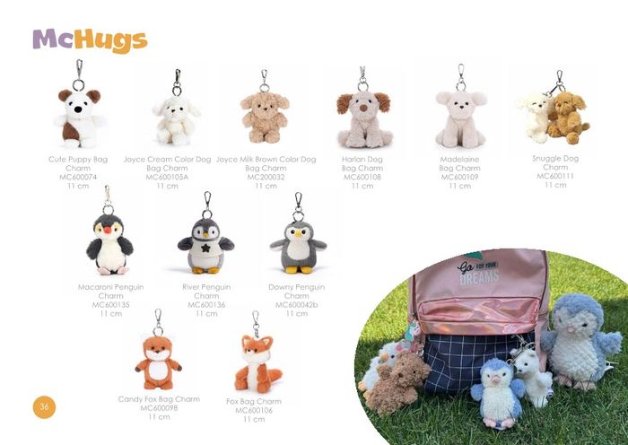 Charms, bags and accessories