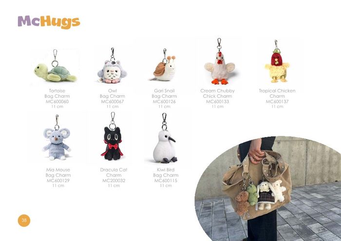 Charms, bags and accessories