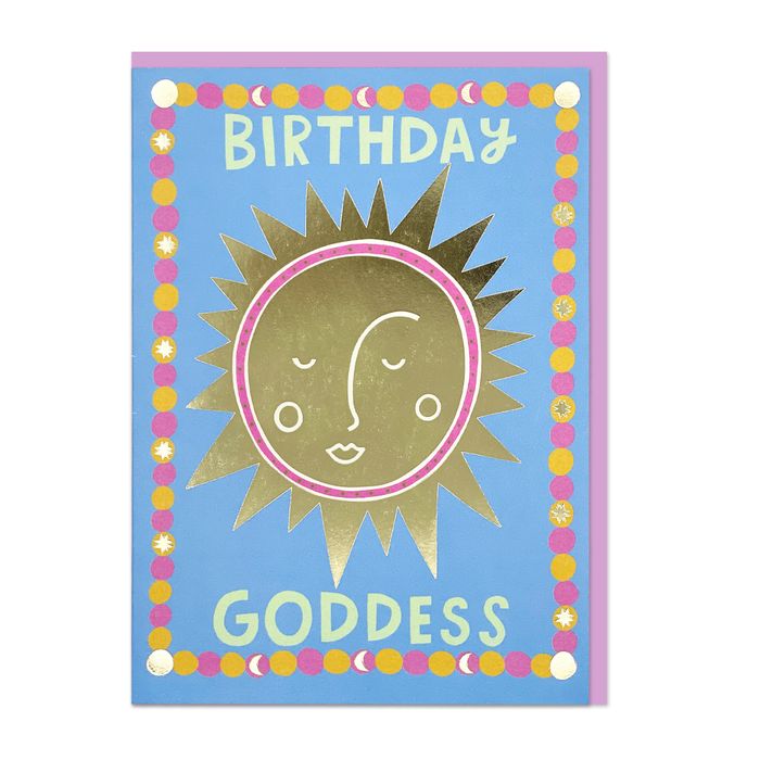 Birthday Goddess Greeting Card