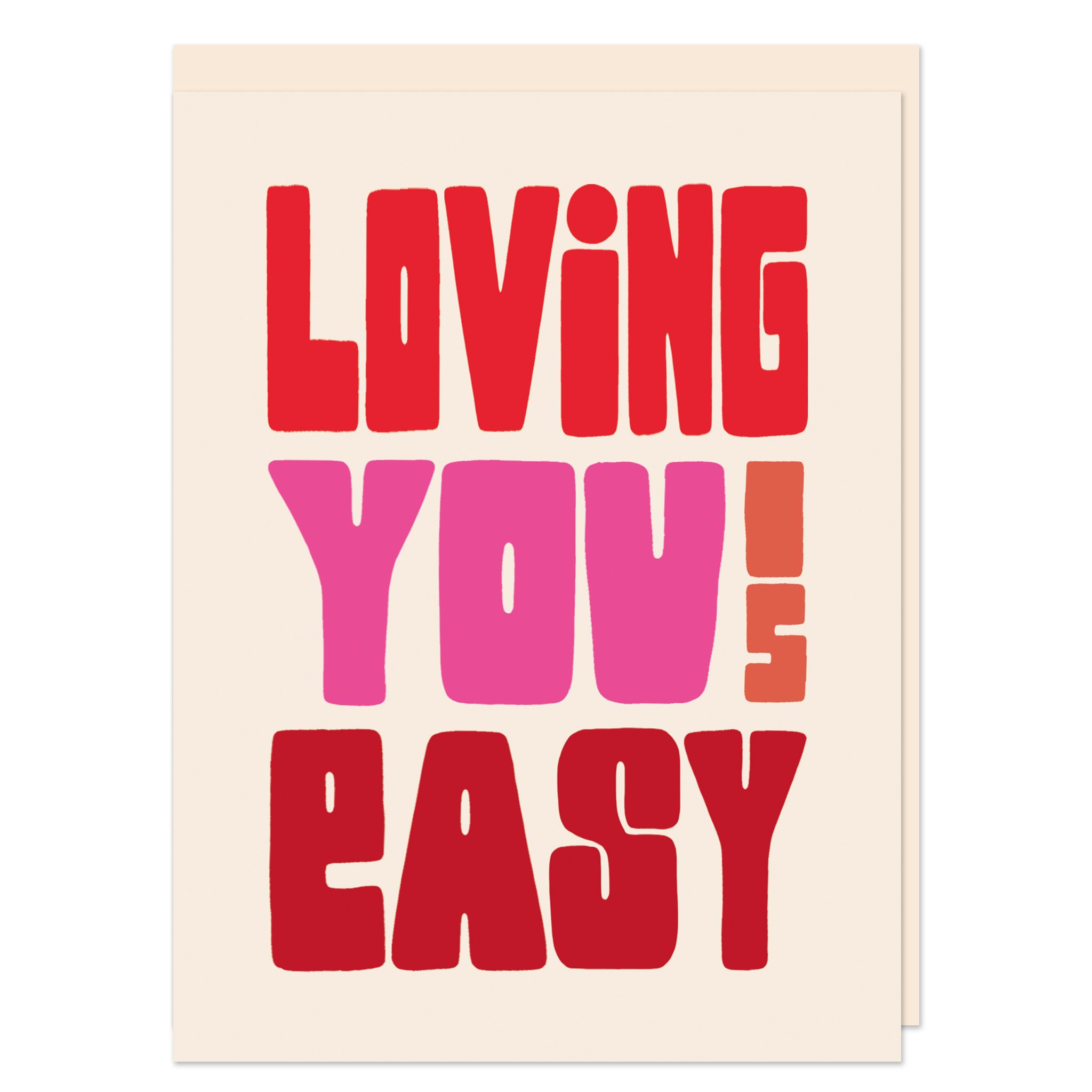 Loving you is easy Greeting Card - Autumn Fair 2025