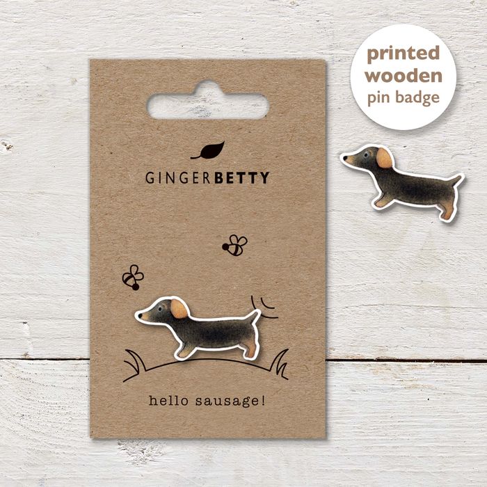 Wooden Pin Badges