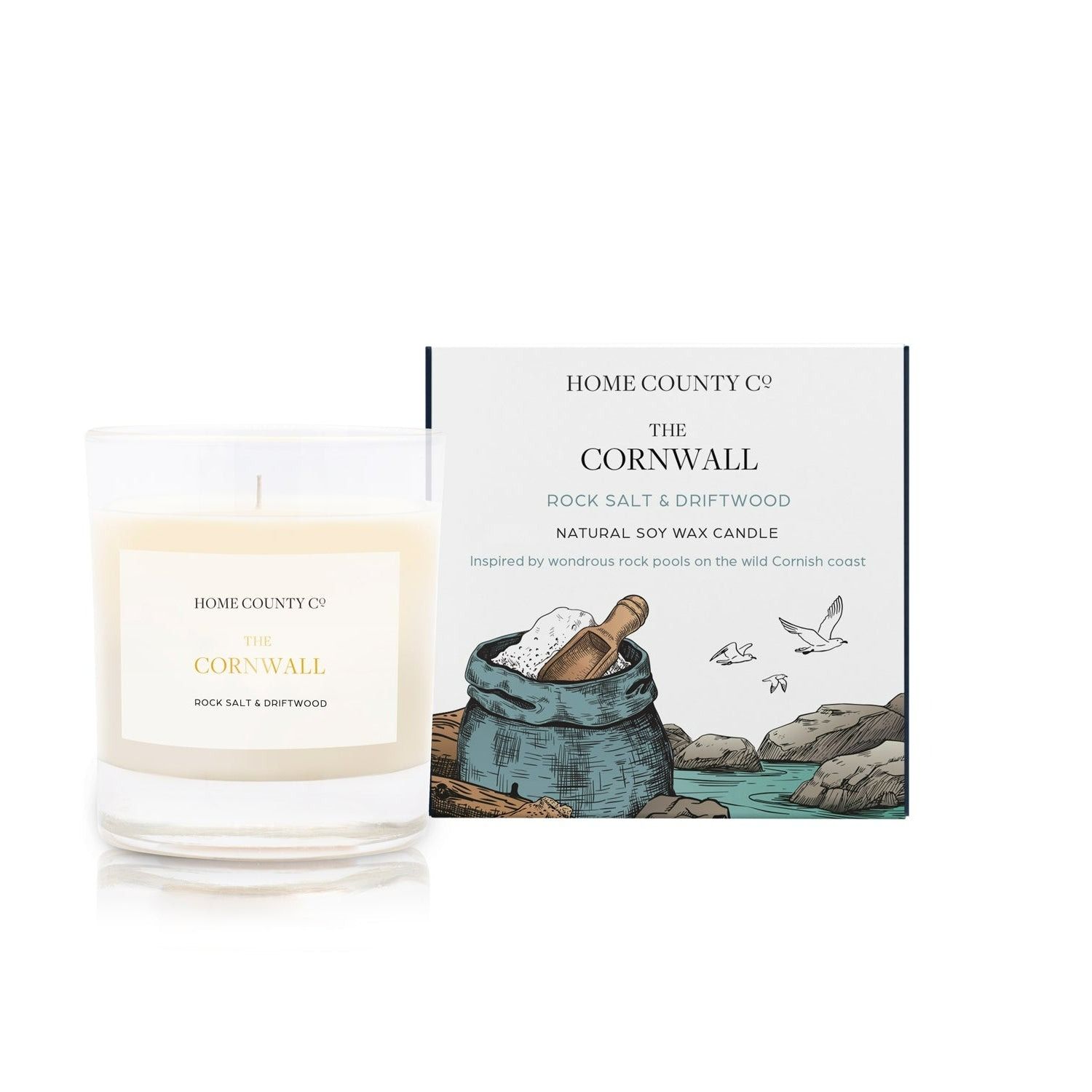 The Cornwall - Rock Salt and Driftwood Candle