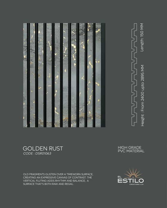 Louvers Golden Rust