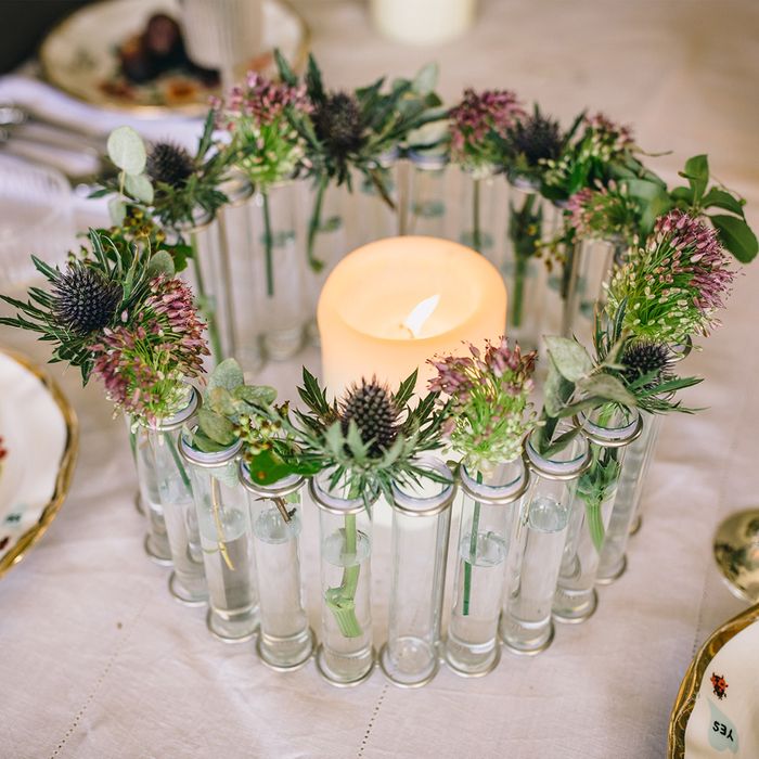 Circular Test Tube Table Vase
