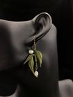 Silk Earrings - Bamboo