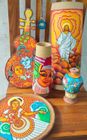 Wooden Show pieces mural painted