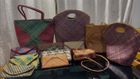 Water hyacinth and screw pine Bags and purses