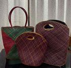 Water hyacinth and screw pine Bags and purses
