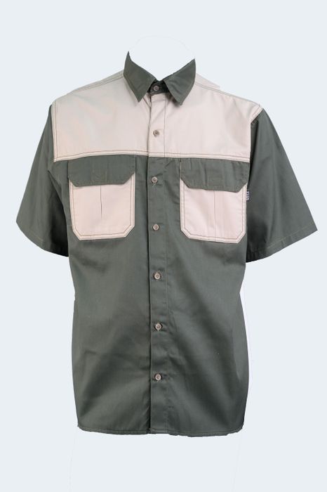 Wild Rhino Two-Toned Khaki & Olive Shirt
