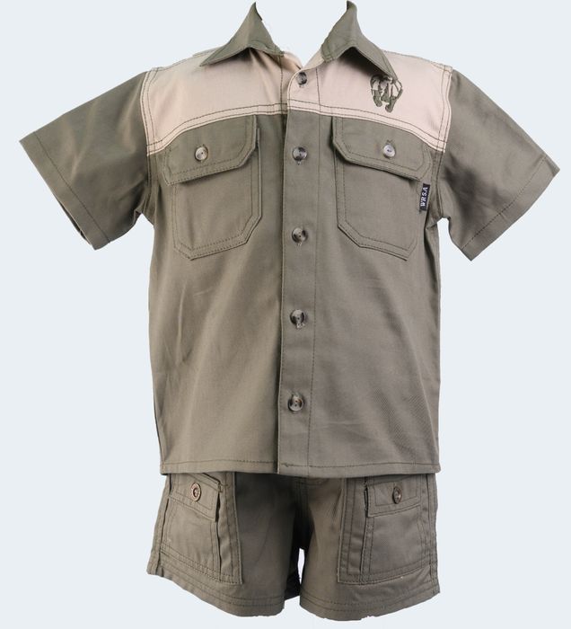 Wild Rhino Boys Bush  Khaki Olive Two-Piece