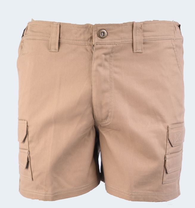 Wild Rhino Khaki Utility Cargo Shorts