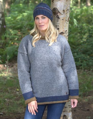 Pure Wool Knitted Jumpers - Heather Edge