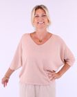 Modal Blend Sparkle V Neck Top