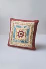 Multicolor Embroidery Cotton Cushion with filler