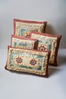 Multicolor Embroidery Cotton Cushion with filler