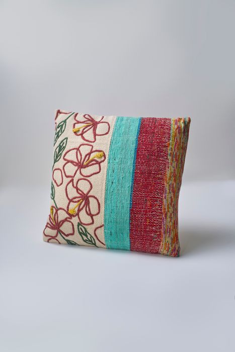 Embrova Cotton Embroidery Cushion with filler