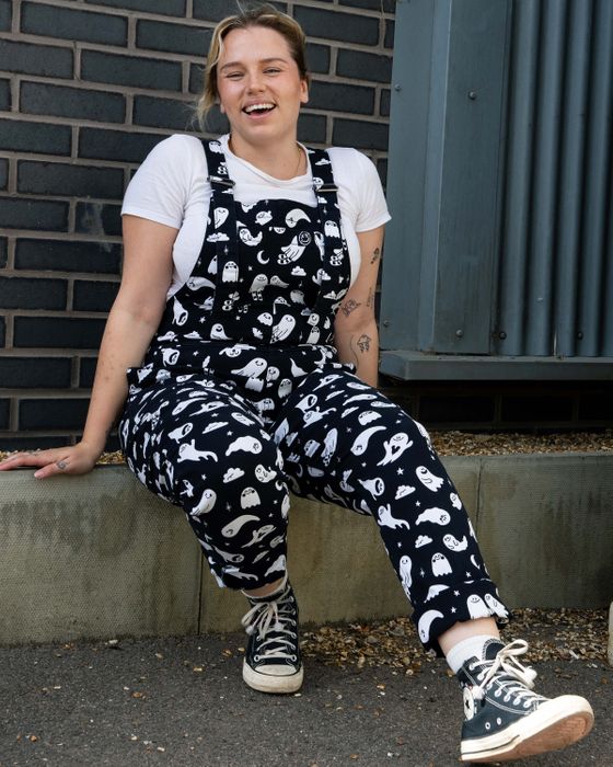 Rebel Romance Ghosties Stretch Twill Dungarees