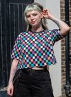 Rebel Romance Checkerboard Boxy Tee