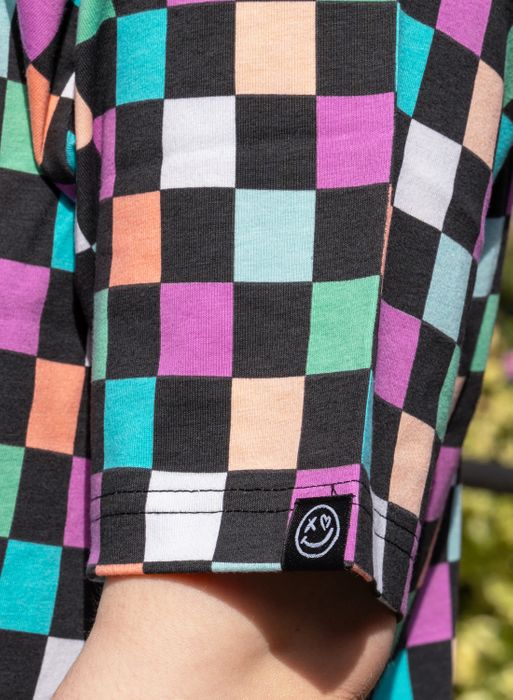 Rebel Romance Checkerboard Boxy Tee