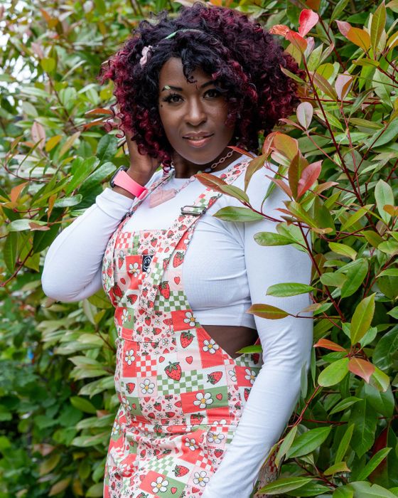 Rebel Romance Strawberry Picnic Dungarees