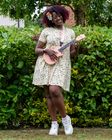 Rebel Romance x Yasmin Cousins Cowboy Stretch Smock Dress