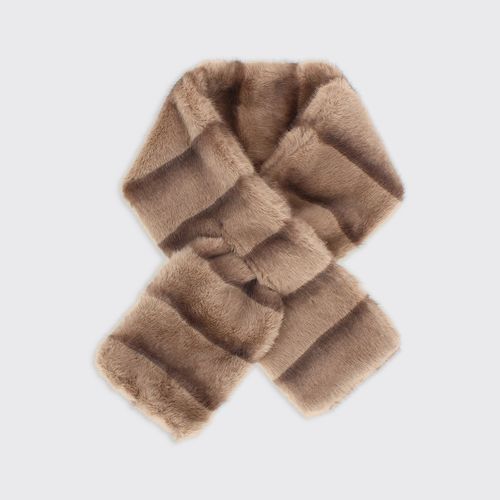 Bridgette Faux Fur Toffee Push Through