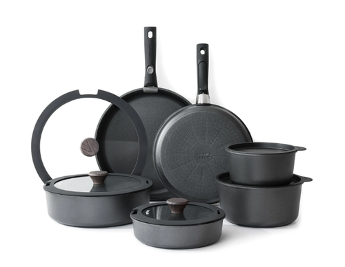 Sensarte Detachable Handle Nonstick Pots s and Pans Set - Black
