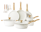 Sensarte Natrual Ceramic Nonstick Pots and Pans Set