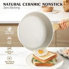 Sensarte Natrual Ceramic Nonstick Pots and Pans Set