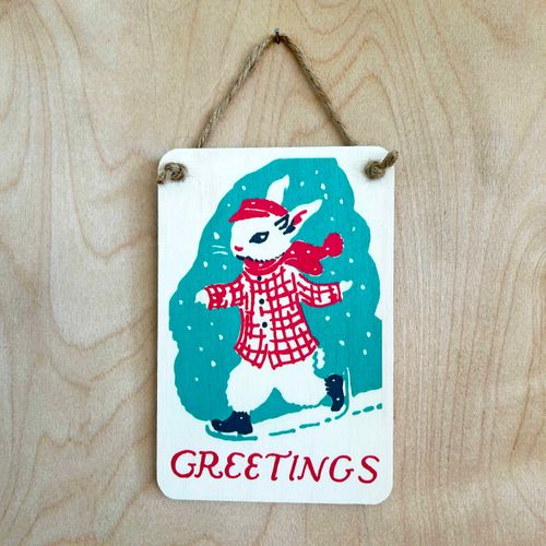 ECO-FRIENDLY CHRISTMAS WOODEN MINI SIGNS