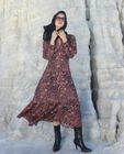 Black bloom maxi dress