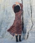 Black bloom maxi dress