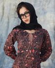 Black bloom maxi dress