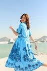 Sea way summery tier Midi dress