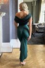 Mercury midi dress in forest sparkle & forest