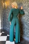 Indium jumpsuit with bell sleeve in forest green
