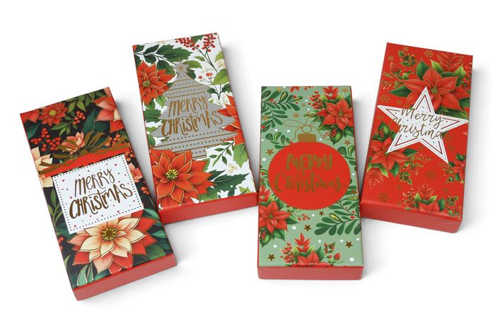 Festive Christmas Gift Card Boxes - Pack of 4