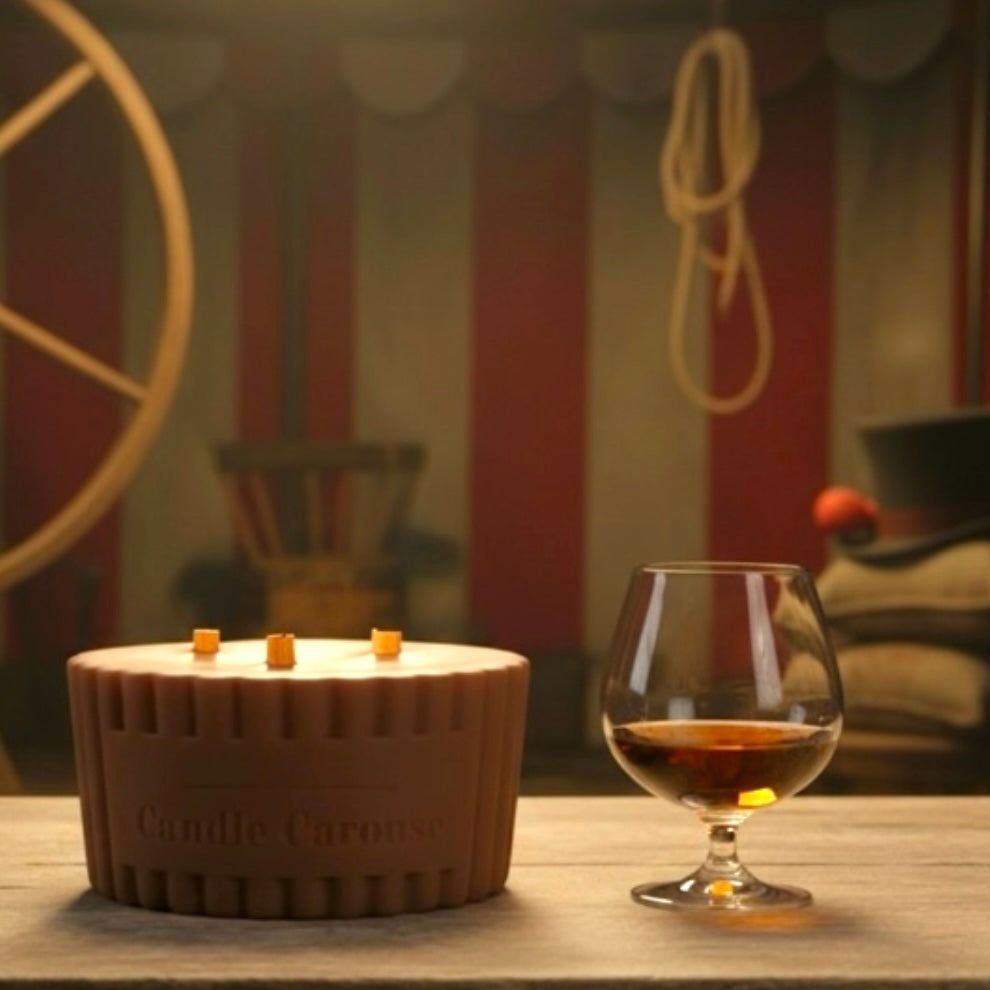 Woody Leather & Brandy Scented Candle Refill – Smoky Masculine Elegance!