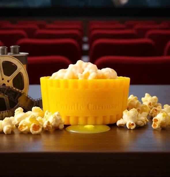 Movie Night (Hot Buttered Popcorn) Scented Candle Refill – Indulge in the Cinema Aroma!