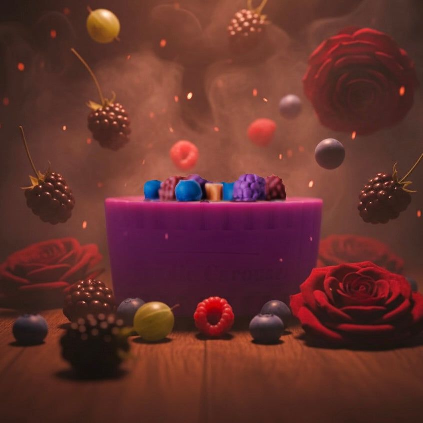 Dark Rose & Spiced Fruits Scented Candle Refill – Mystical and Hypnotic Aroma!