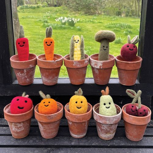 Needle Felted Fruit and Veg