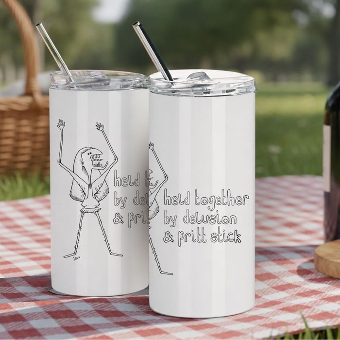 held together by delusion & pritt stick