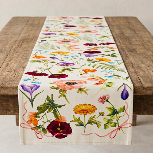 Lisa Beaumont Design - Spring Flora Table Runner (SKU: SFTR1)
