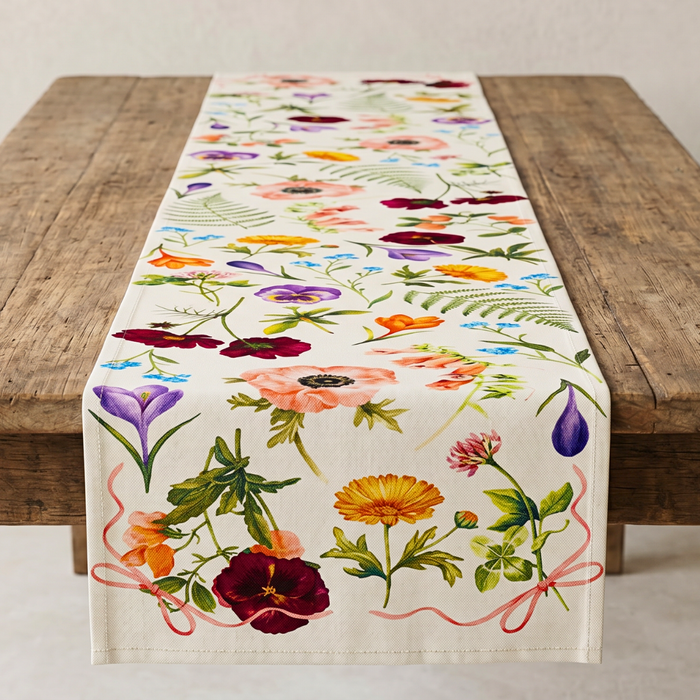 Lisa Beaumont Design - Spring Flora Table Runner (SKU: SFTR1)