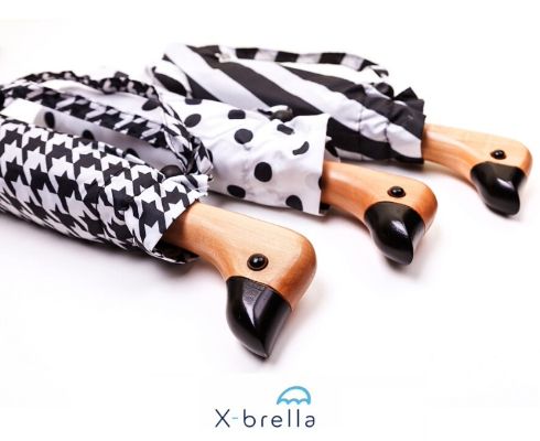 Monochrome Duck Head Handle umbrella