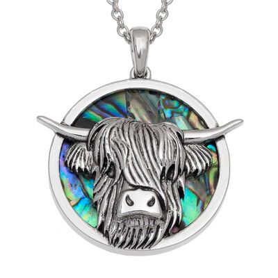 TJ729 Highland Cow Necklace
