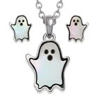 TY2003 Ghost necklace & Stud earrins