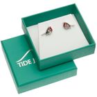 TJ590 Robin necklace & stud earrings