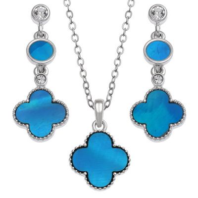 TY2037 Mother of Pearl Quatrefoil Set