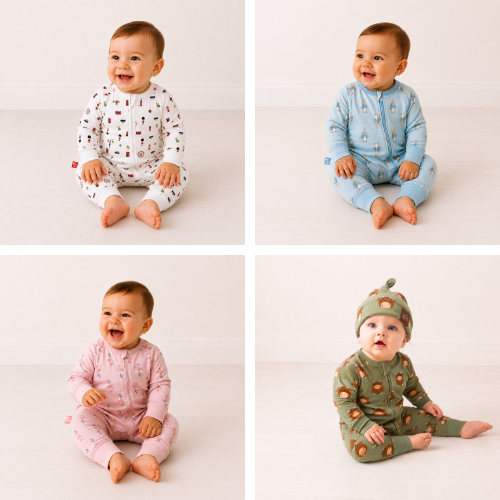 Zip Rompers & Bibs